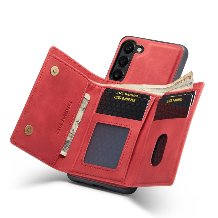 For Samsung Galaxy S23+ 5G DG.MING M1 Series 3-Fold Multi Card Wallet  Phone Case