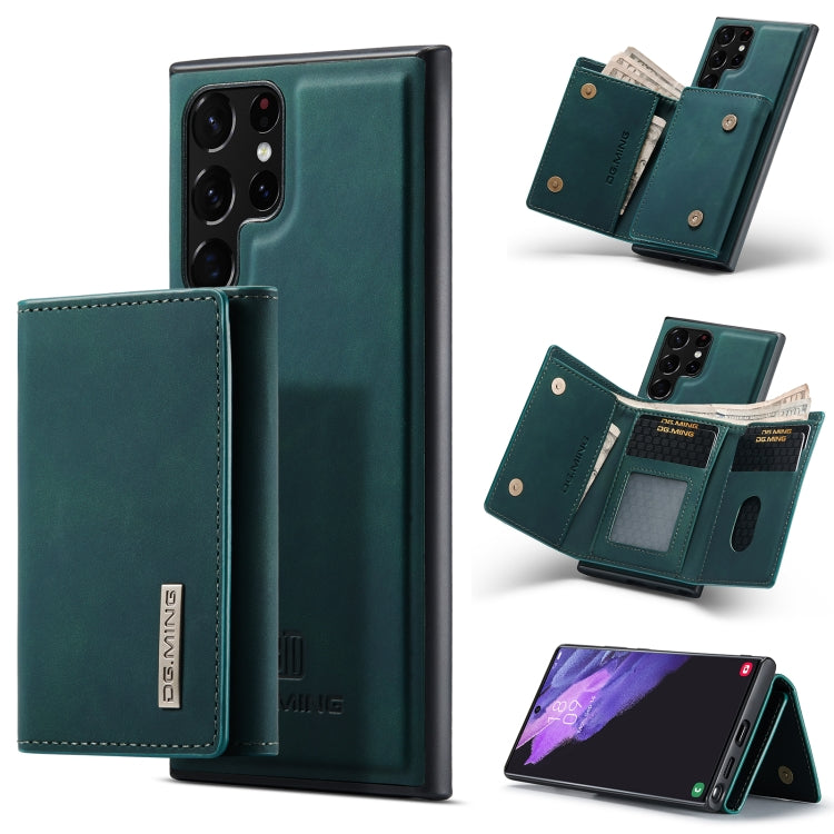 For Samsung Galaxy S23 Ultra 5G DG.MING M1 Series 3-Fold Multi Card Wallet  Phone Case