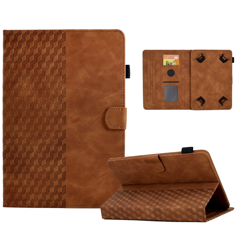 For 7.0 inch Universal Tablet Rhombus Embossed Leather Case