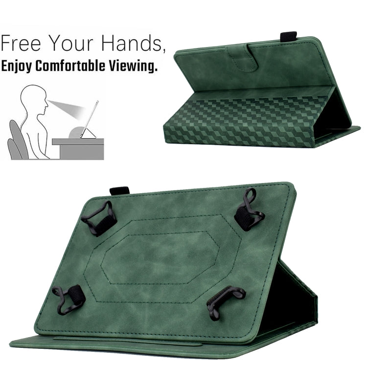 For 8.0 inch Universal Tablet Rhombus Embossed Leather Case