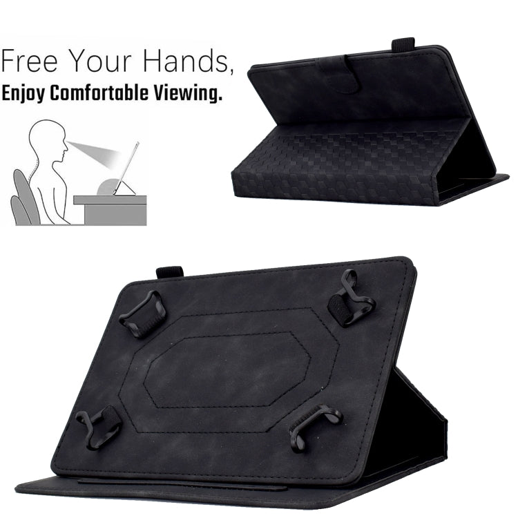 For 8.0 inch Universal Tablet Rhombus Embossed Leather Case