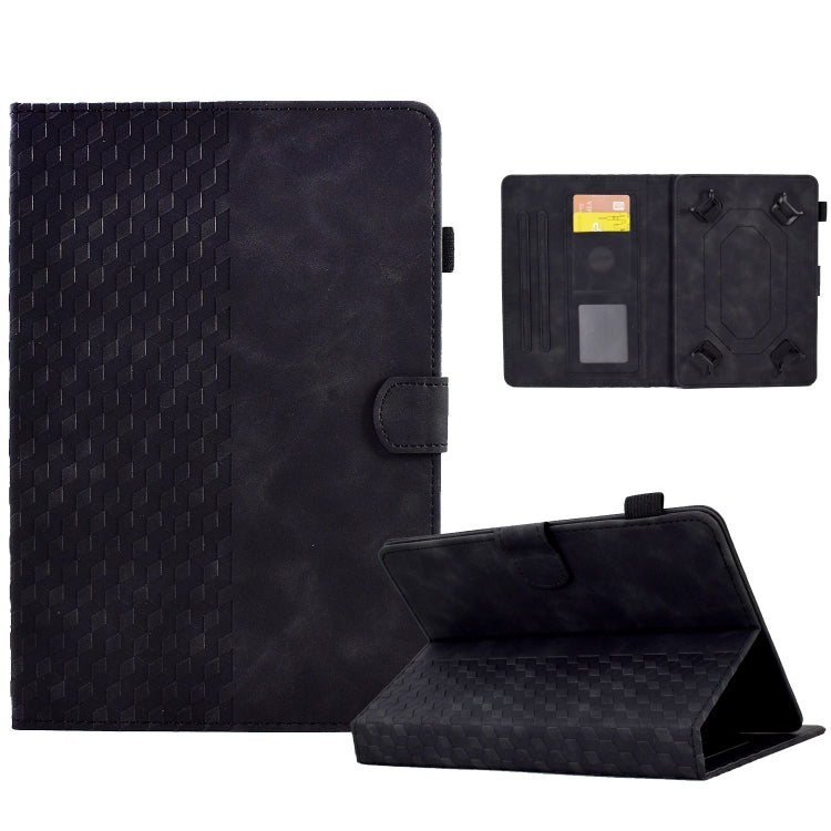 For 10.0 inch Universal Tablet Rhombus Embossed Leather Case