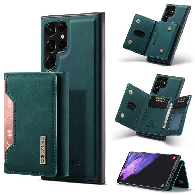 For Samsung Galaxy S23 Ultra 5G DG.MING M2 Series 3-Fold Multi Card Bag + Phone Case