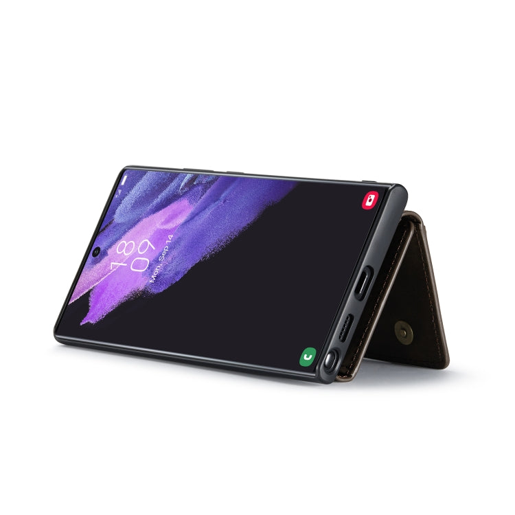For Samsung Galaxy S23 Ultra 5G DG.MING M2 Series 3-Fold Multi Card Bag + Phone Case