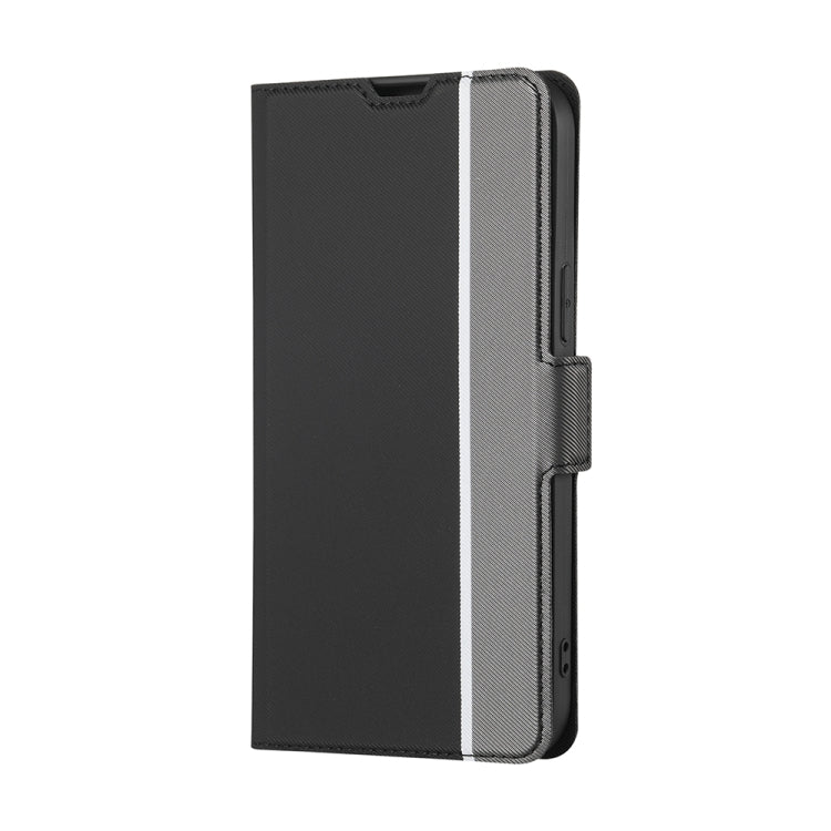 For Motorola Moto E13 4G Twill Texture Side Buckle Leather Phone Case