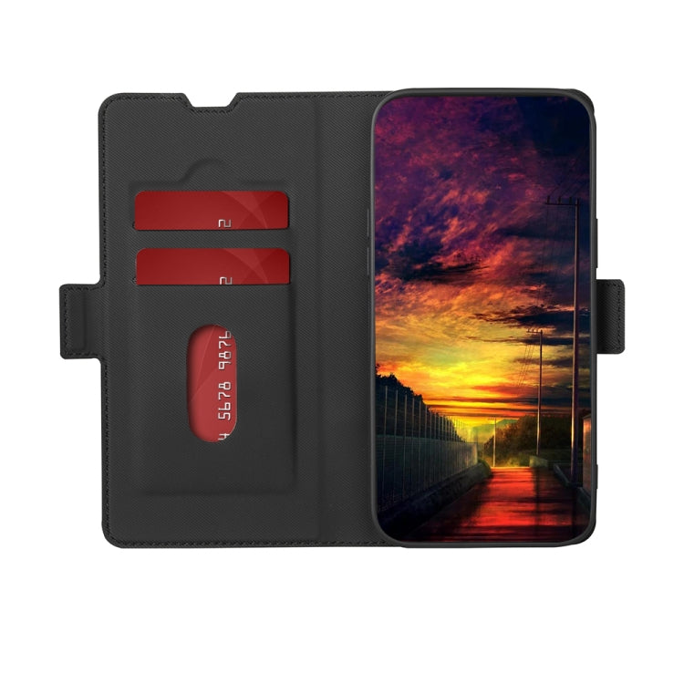 For Motorola Moto E13 4G Twill Texture Side Buckle Leather Phone Case