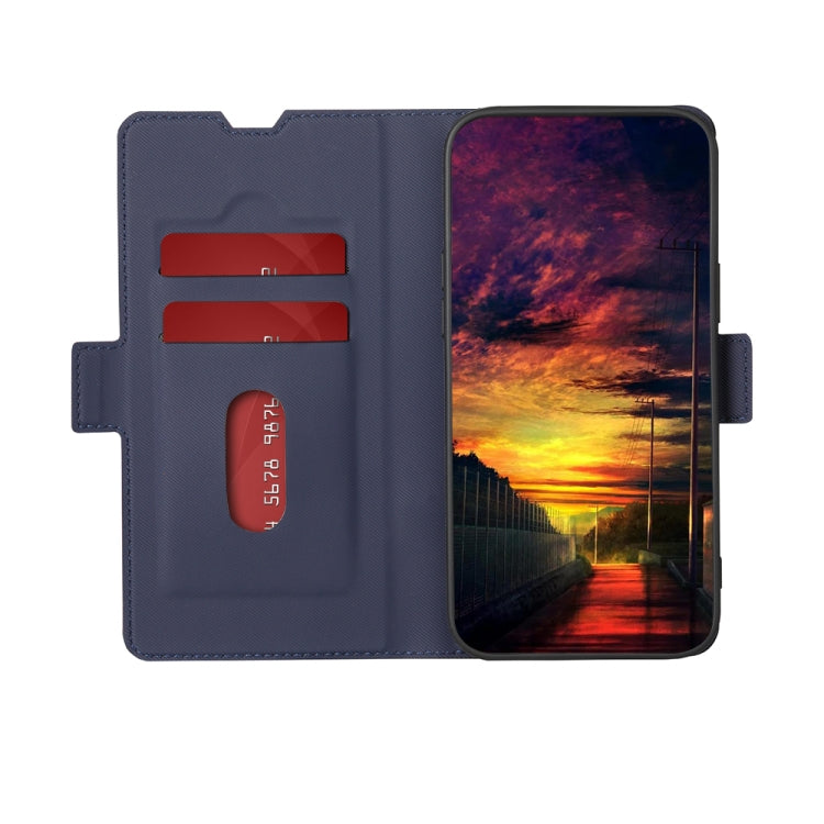 For Motorola Moto E13 4G Twill Texture Side Buckle Leather Phone Case