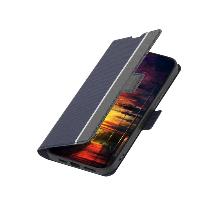 For Motorola Moto E13 4G Twill Texture Side Buckle Leather Phone Case