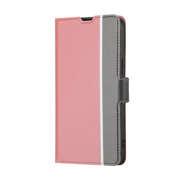 For Motorola Moto E13 4G Twill Texture Side Buckle Leather Phone Case