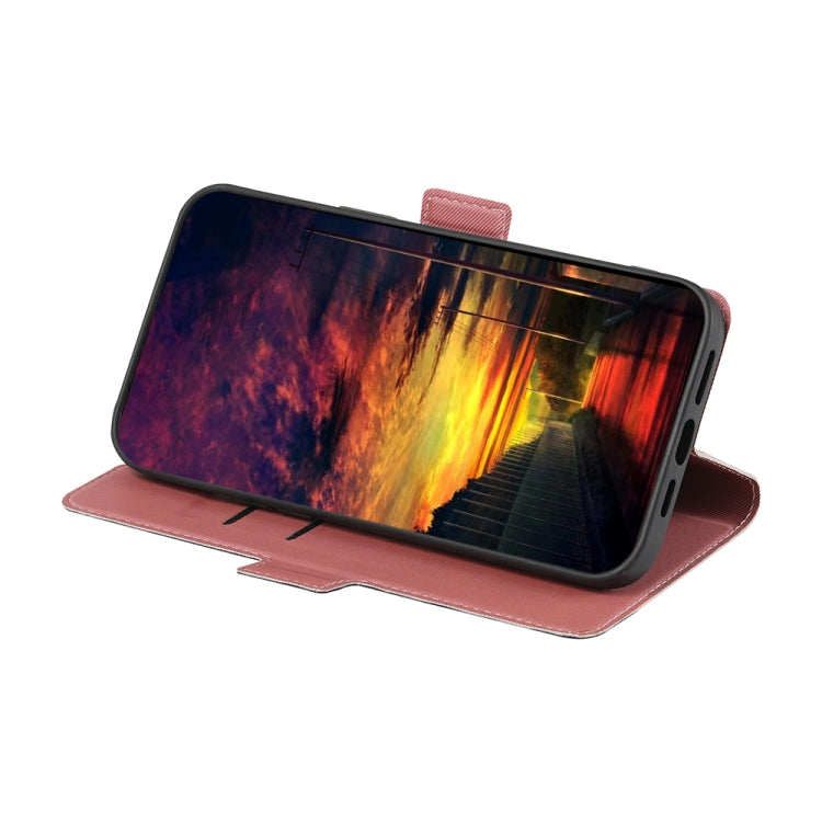For Motorola Moto E13 4G Twill Texture Side Buckle Leather Phone Case