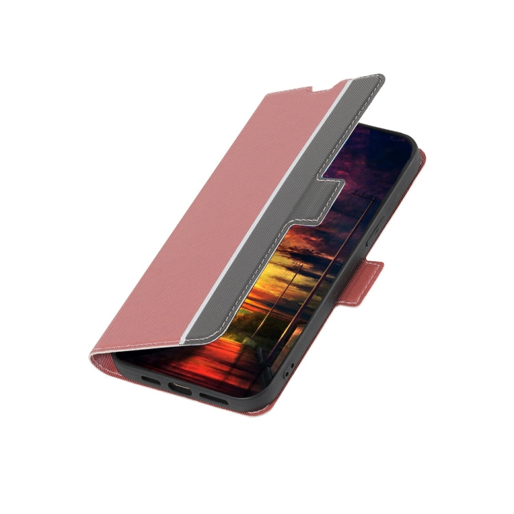 For Motorola Moto E13 4G Twill Texture Side Buckle Leather Phone Case