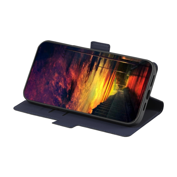 For Xiaomi Poco X5 Pro / Redmi Note 12 Pro Speed Twill Texture Side Buckle Leather Phone Case