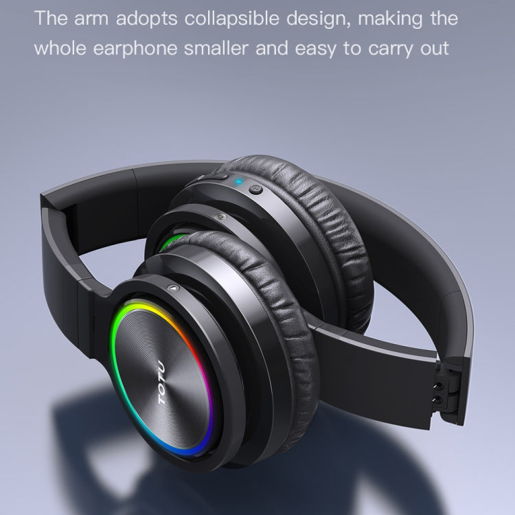 TOTU B12 Over-Ear Wireless Bluetooth Earphone(Black)