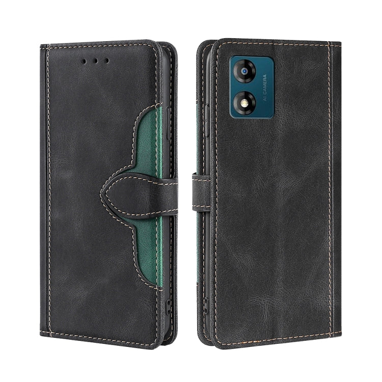 For Motorola Moto E13 4G Skin Feel Magnetic Buckle Leather Phone Case