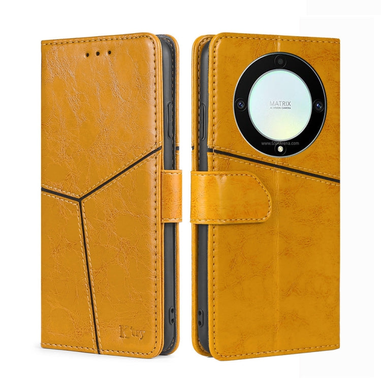 For Honor X9a 5G Geometric Stitching Horizontal Flip Leather Phone Case