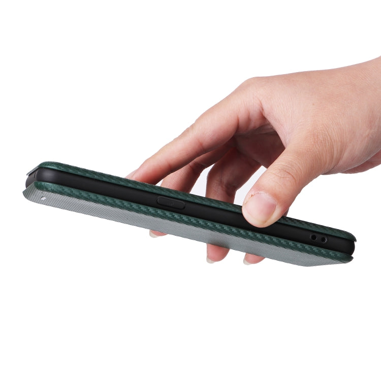 For OPPO Reno8 T 4G Carbon Fiber Texture Flip Leather Phone Case