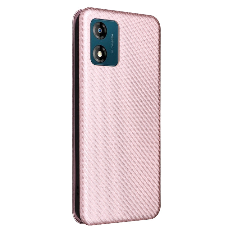 For Motorola Moto E13 4G Carbon Fiber Texture Flip Leather Phone Case
