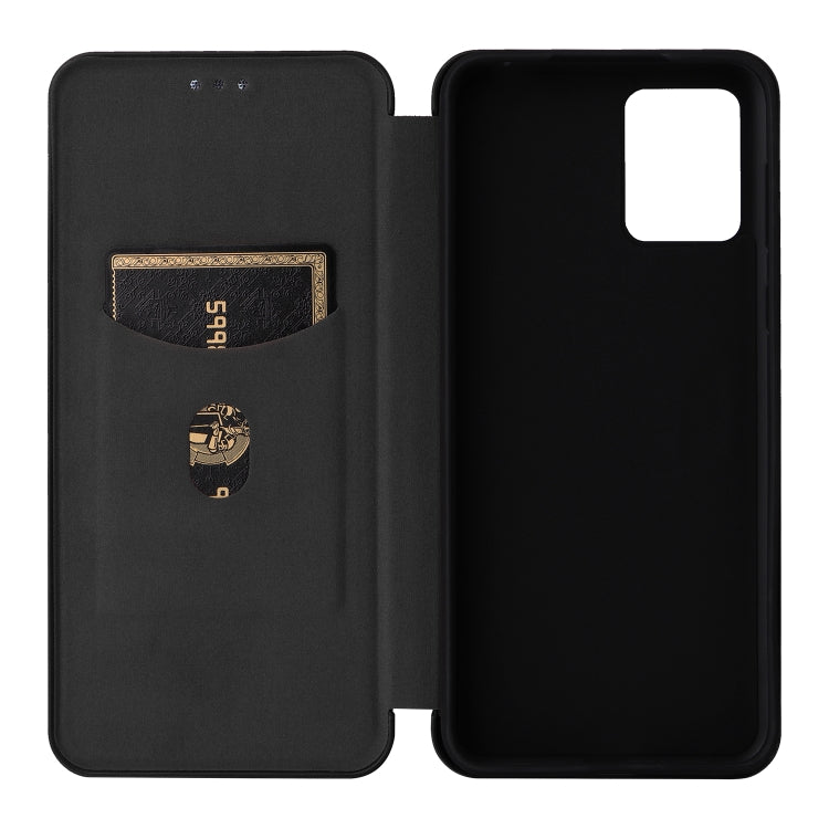 For Motorola Moto E13 4G Carbon Fiber Texture Flip Leather Phone Case