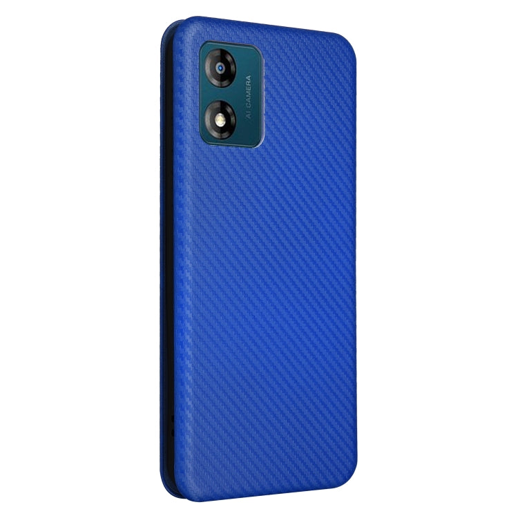 For Motorola Moto E13 4G Carbon Fiber Texture Flip Leather Phone Case