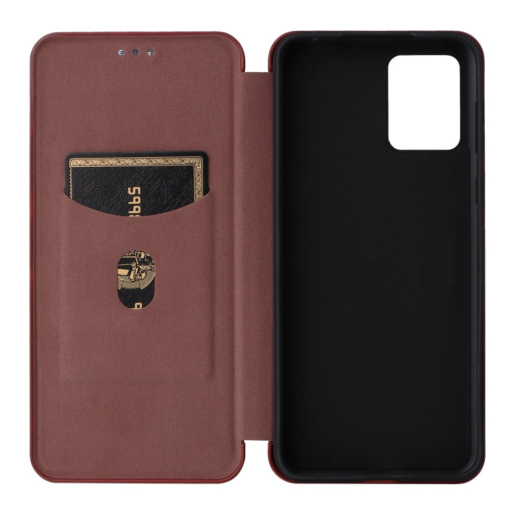 For Motorola Moto E13 4G Carbon Fiber Texture Flip Leather Phone Case