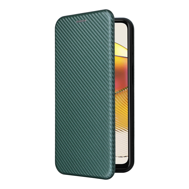 For Motorola Moto G73 5G Carbon Fiber Texture Flip Leather Phone Case