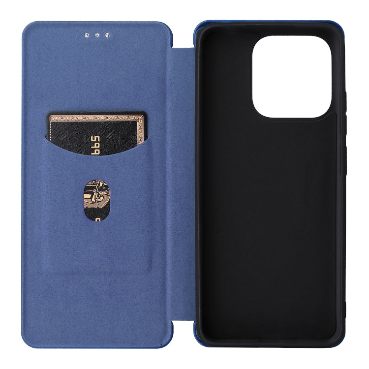 For Xiaomi Redmi 12C Carbon Fiber Texture Flip Leather Phone Case