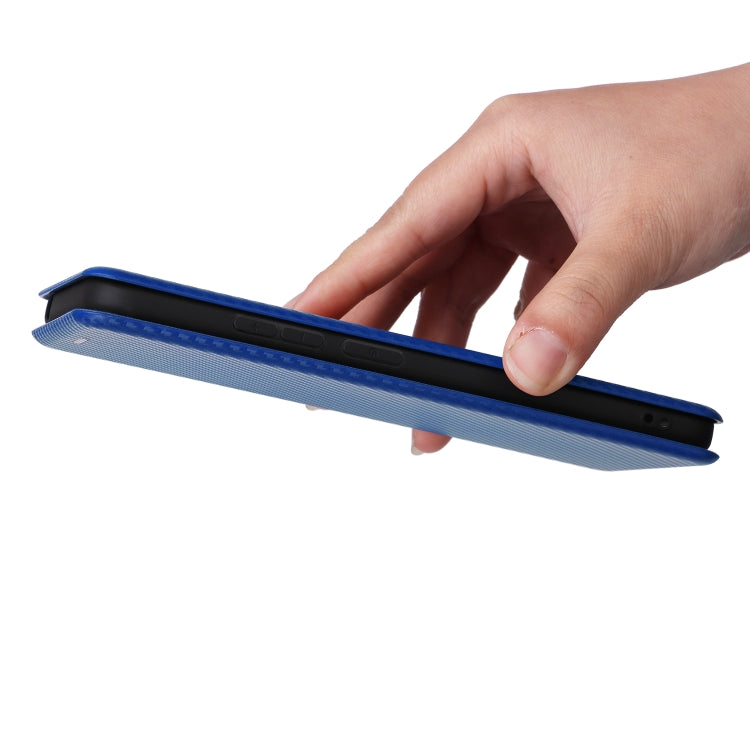 For Xiaomi Redmi 12C Carbon Fiber Texture Flip Leather Phone Case