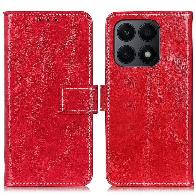 For Honor X8A Retro Crazy Horse Texture Horizontal Flip Leather Phone Case