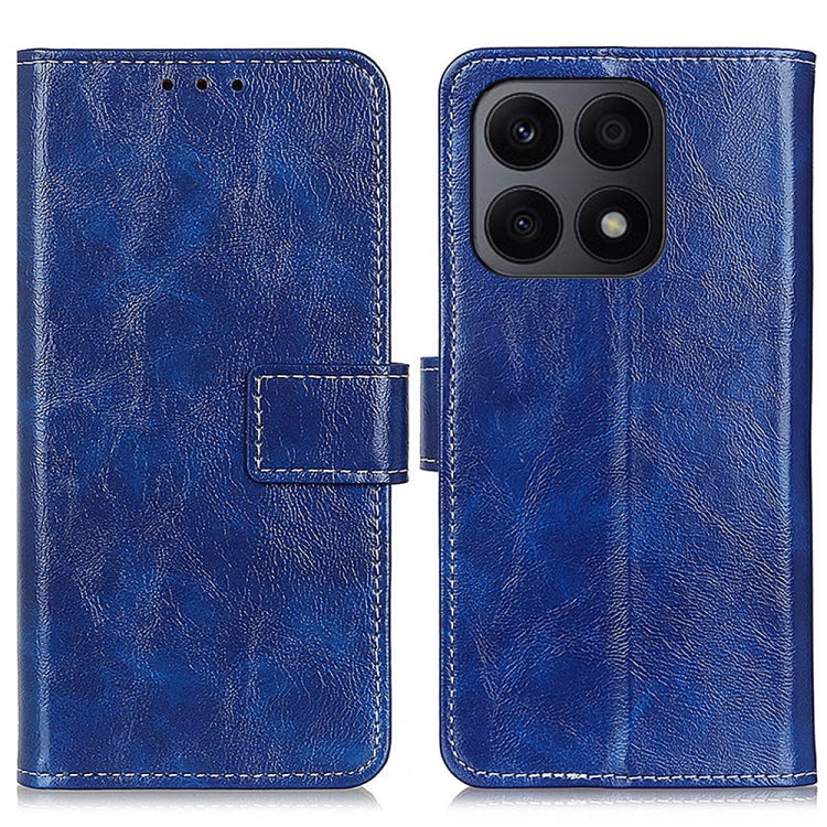 For Honor X8A Retro Crazy Horse Texture Horizontal Flip Leather Phone Case