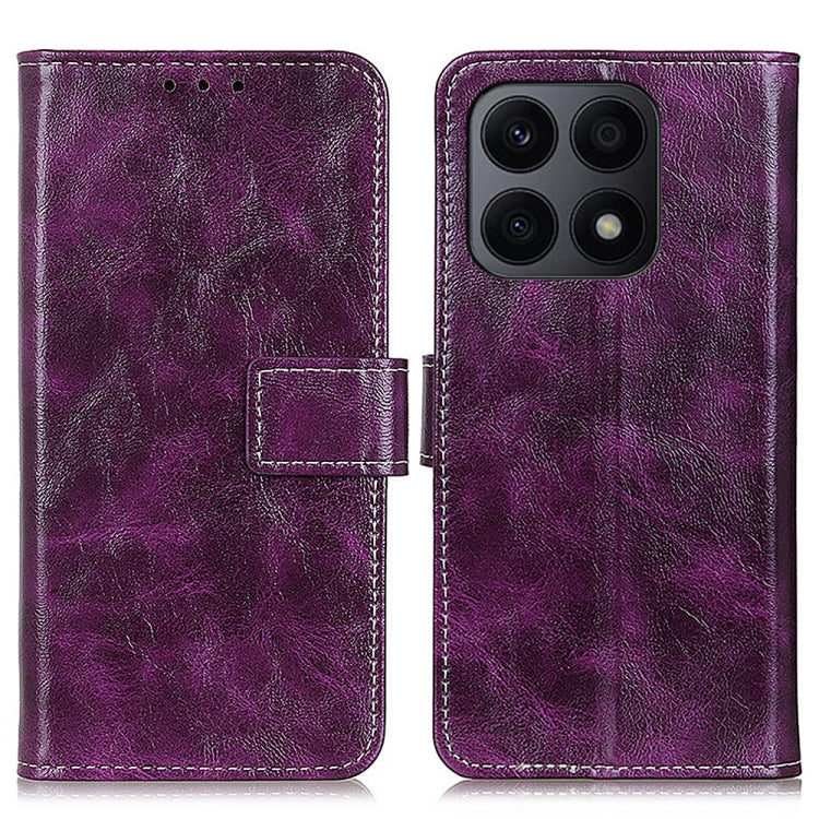 For Honor X8A Retro Crazy Horse Texture Horizontal Flip Leather Phone Case