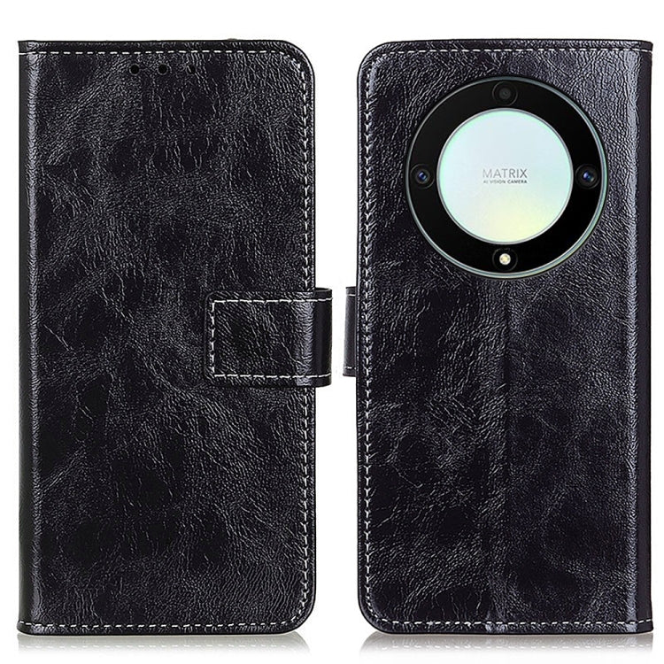 For Honor X9A 5G / Magic5 Lite 5G Retro Crazy Horse Texture Horizontal Flip Leather Phone Case