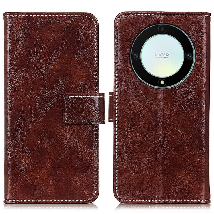 For Honor X9A 5G / Magic5 Lite 5G Retro Crazy Horse Texture Horizontal Flip Leather Phone Case
