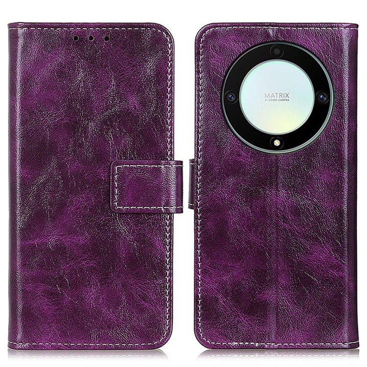 For Honor X9A 5G / Magic5 Lite 5G Retro Crazy Horse Texture Horizontal Flip Leather Phone Case
