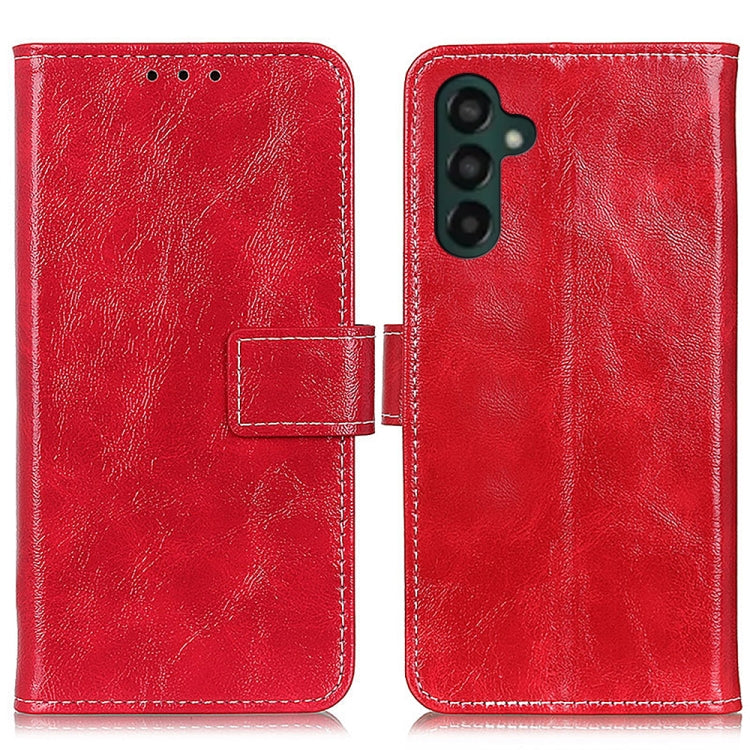 For Samsung Galaxy A24 4G / A25 5G Retro Crazy Horse Texture Horizontal Flip Leather Phone Case