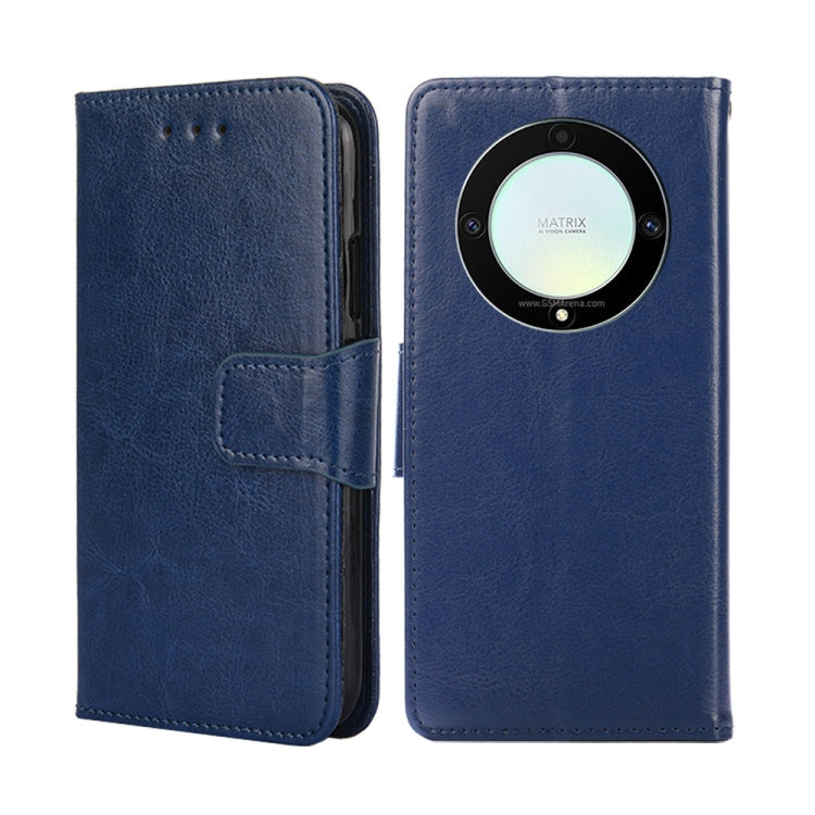 For Honor X9a 5G Crystal Texture Leather Phone Case