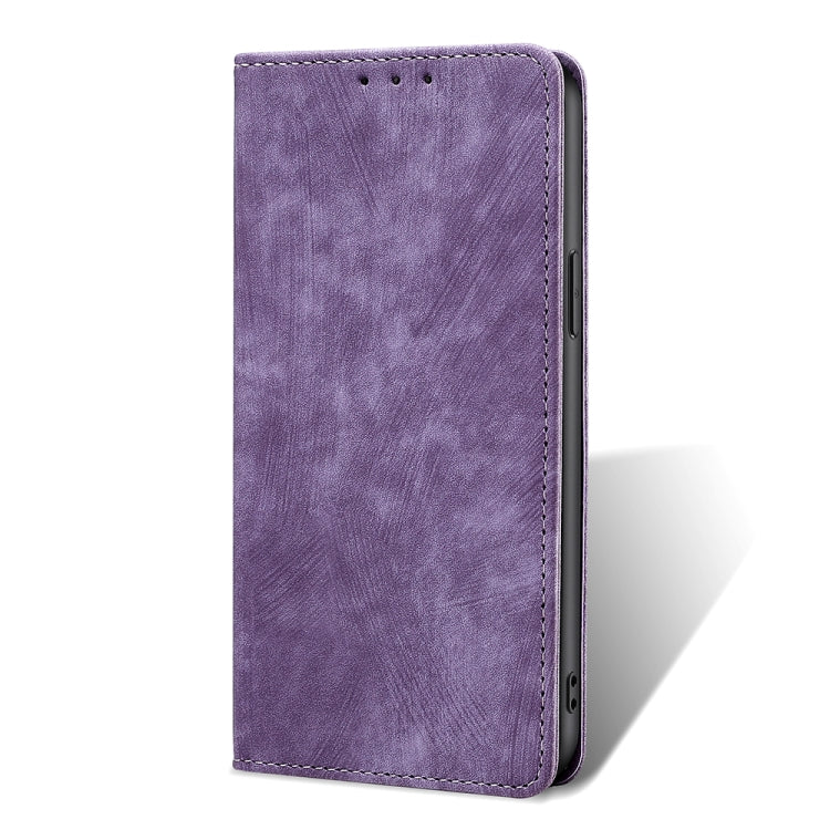 For Honor X9a 5G RFID Anti-theft Brush Magnetic Leather Phone Case