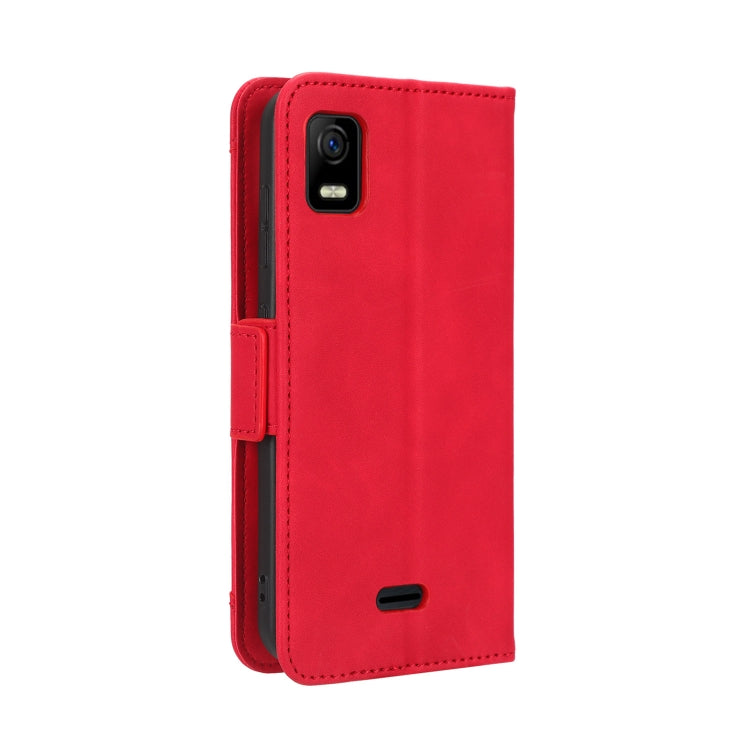 For AT&T Calypso 3 U328AA Skin Feel Calf Texture Card Slots Leather Phone Case