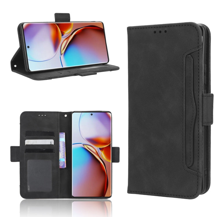 For Motorola Moto X40 Pro Skin Feel Calf Texture Card Slots Leather Phone Case