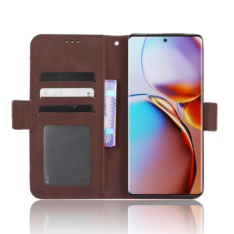 For Motorola Moto X40 Pro Skin Feel Calf Texture Card Slots Leather Phone Case