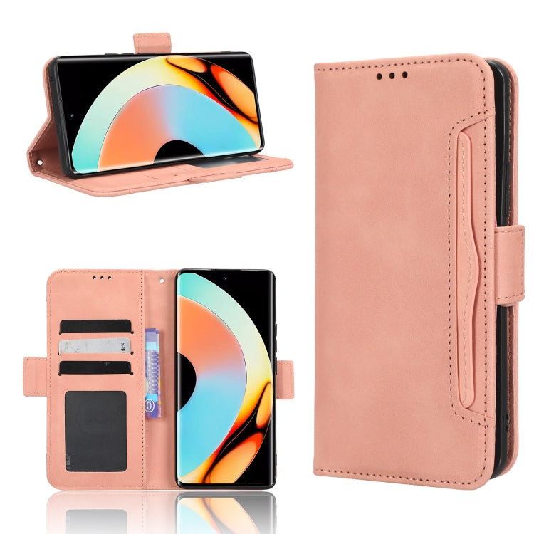 For Realme 10 Pro+ Skin Feel Calf Texture Card Slots Leather Phone Case