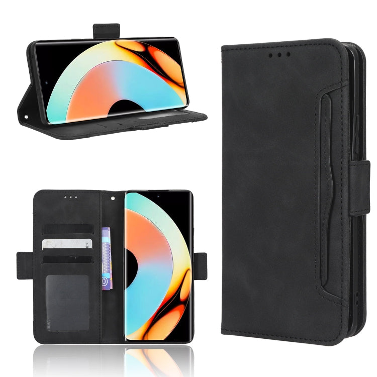 For Realme 10 Pro+ Skin Feel Calf Texture Card Slots Leather Phone Case