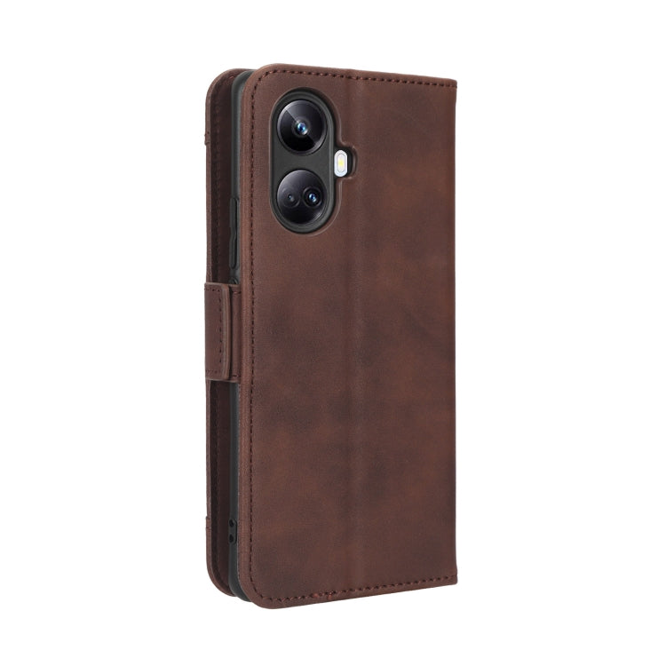 For Realme 10 Pro+ Skin Feel Calf Texture Card Slots Leather Phone Case