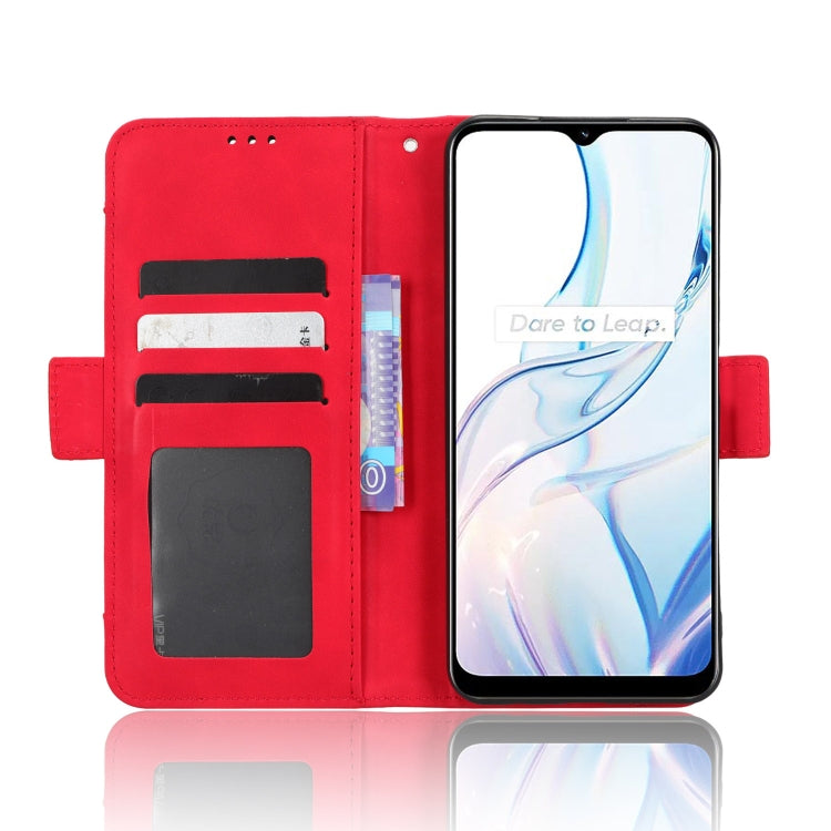 For Realme C30 / C30s Foreign Skin Feel Calf Texture Card Slots Leather Phone Case