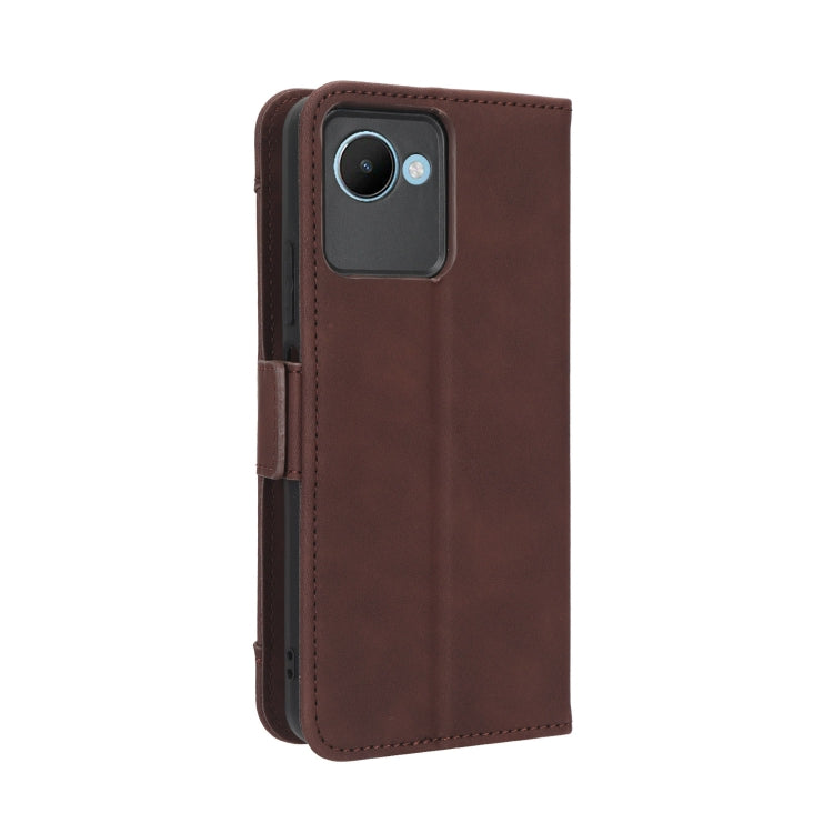 For Realme C30 / C30s Foreign Skin Feel Calf Texture Card Slots Leather Phone Case