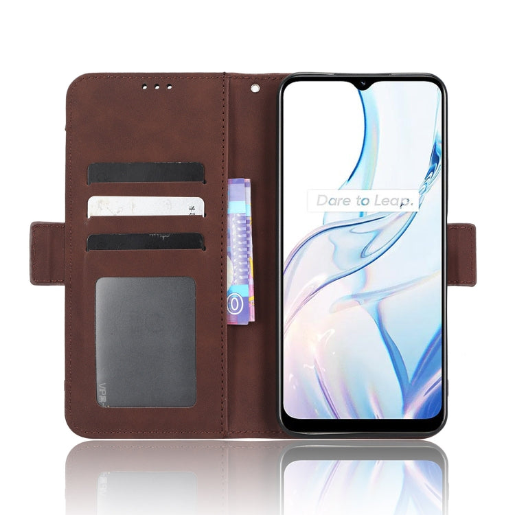 For Realme C30 / C30s Foreign Skin Feel Calf Texture Card Slots Leather Phone Case