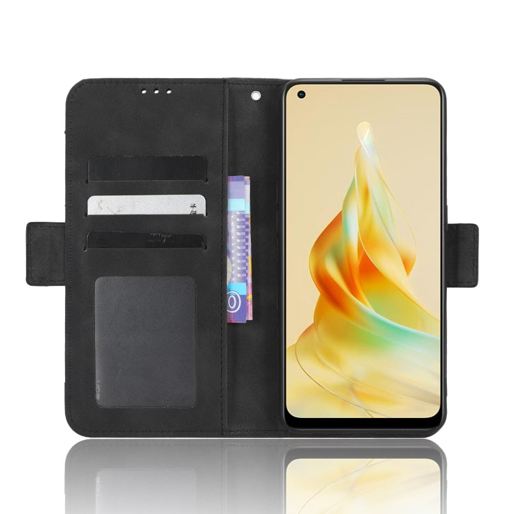 For OPPO Reno8 T 4G Skin Feel Calf Texture Card Slots Leather Phone Case