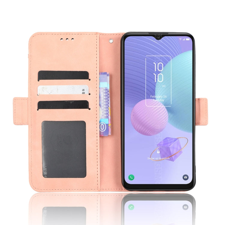 For TCL 405 / 406 T506D Skin Feel Calf Texture Card Slots Leather Phone Case
