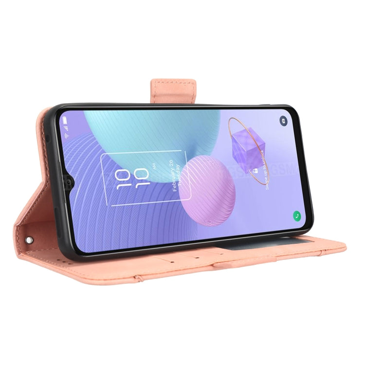 For TCL 405 / 406 T506D Skin Feel Calf Texture Card Slots Leather Phone Case