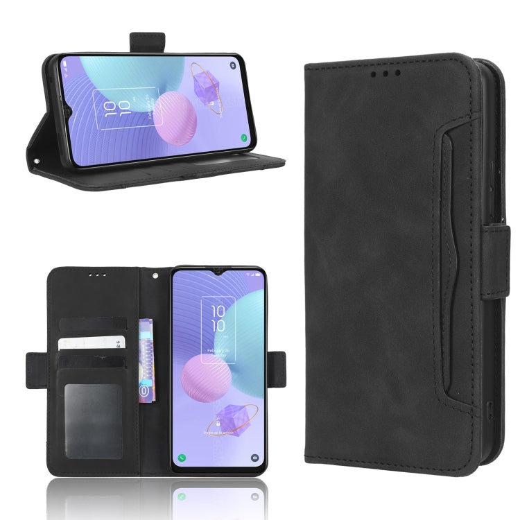 For TCL 405 / 406 T506D Skin Feel Calf Texture Card Slots Leather Phone Case