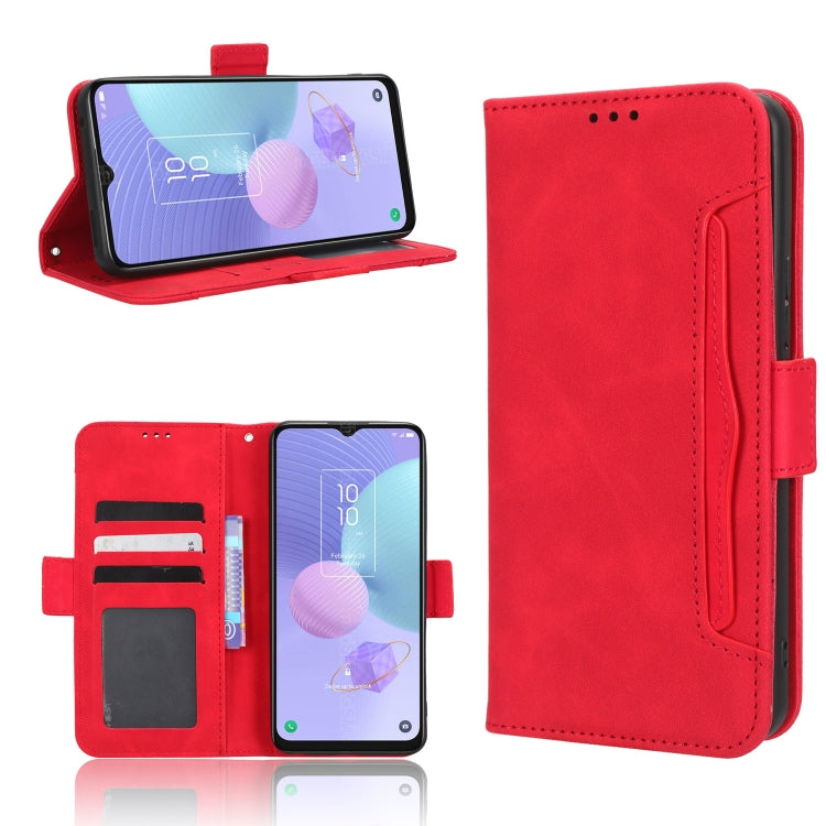 For TCL 405 / 406 T506D Skin Feel Calf Texture Card Slots Leather Phone Case